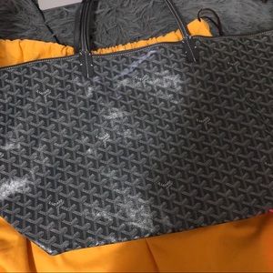 Goyard St. Louis Goyardine Tote GM Grey